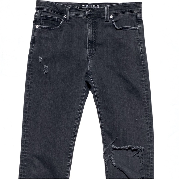 VERONICA BEARD Jeans Women’s Benzi Midrise Skinny Jean Black Wash - Picture 3 of 10
